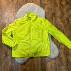 BASS OUTDOOR Women's XL Kennebec Convertible Jacket Or Vest Lime Green